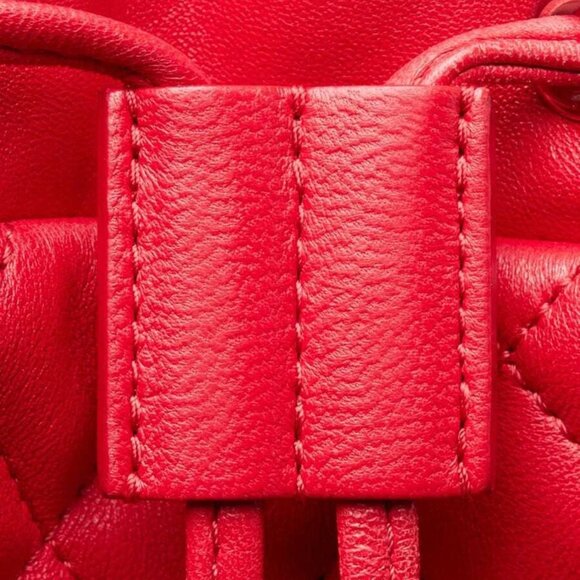 Chanel Red Quilted Lambskin Leather Small Urban Spirit Backpack Bag - Picture 9 of 11